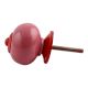 Dark Pink Red Fitting Ceramic Knob